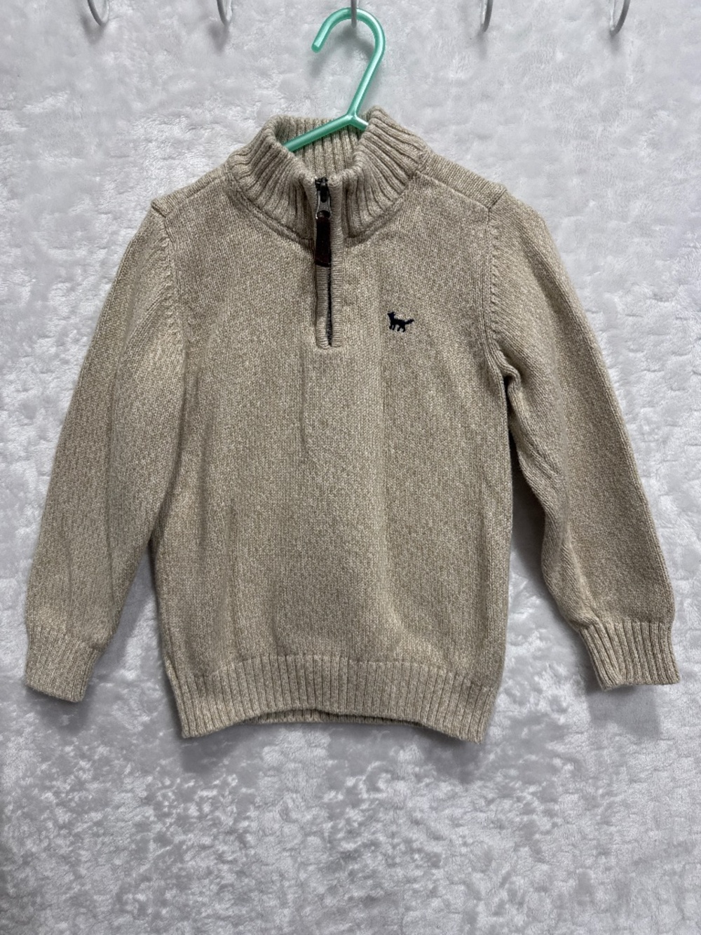 Carter's beige half-zip pullover sweater Size 4T boys